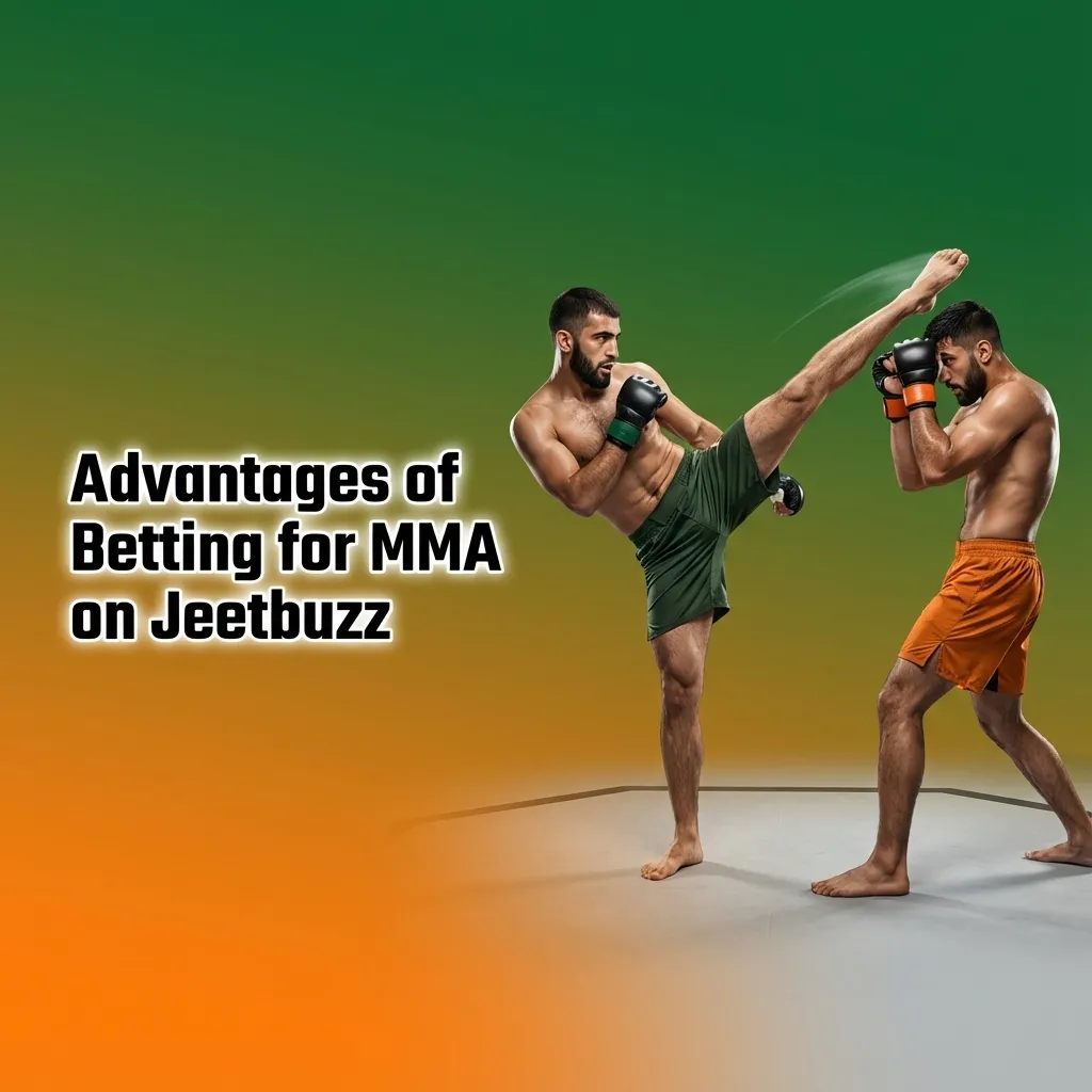 Infographic listing Jeetbuzz MMA betting benefits like wide events, local banking, live betting, cash-out, and responsible tools