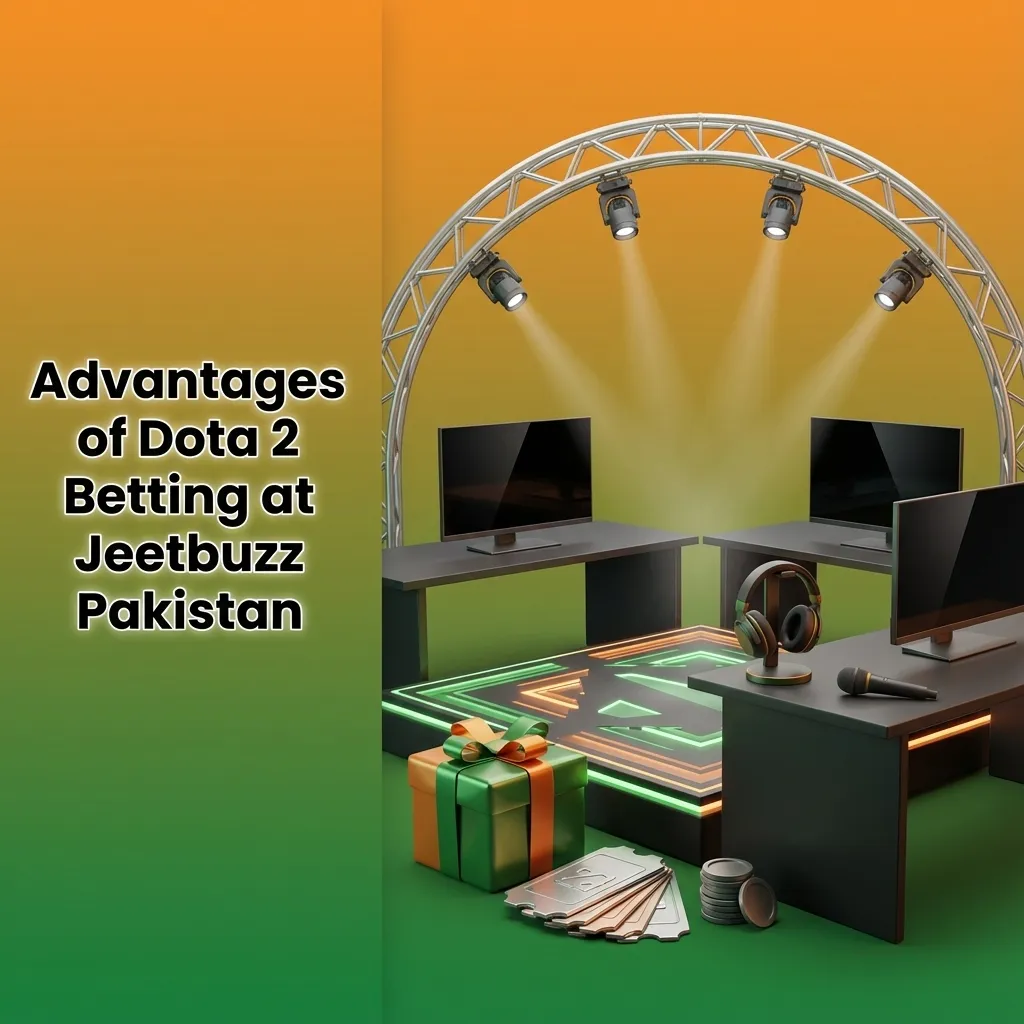 Graphic listing Jeetbuzz Pakistan Dota 2 betting perks: bonuses, PKR payments, mobile app, strong odds, 24/7 support