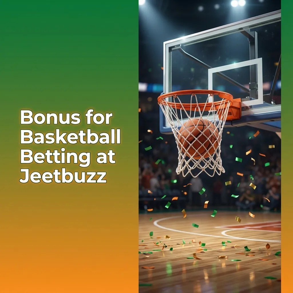 Banner for Jeetbuzz sports welcome bonus highlighting basketball betting offers and terms