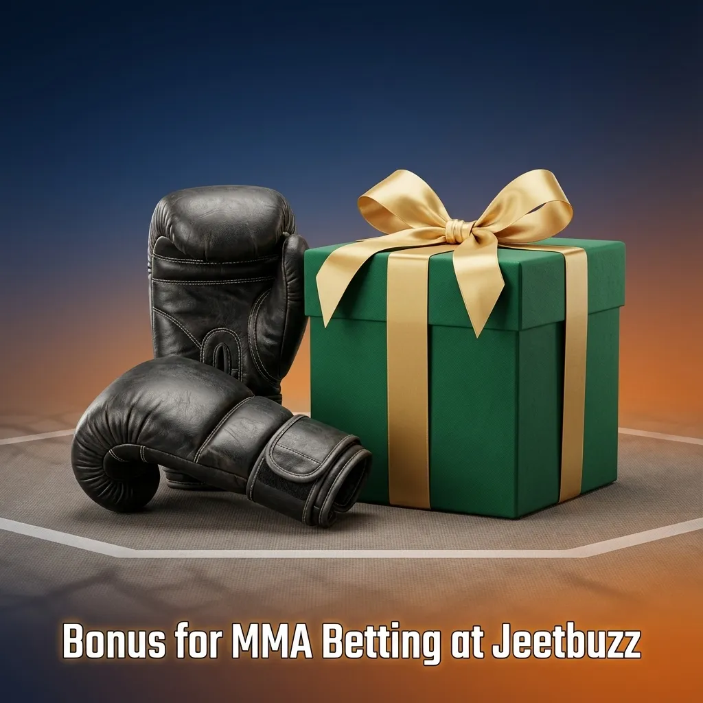 Promo banner for Jeetbuzz sports welcome bonus featuring MMA betting and a new user offer on first deposit