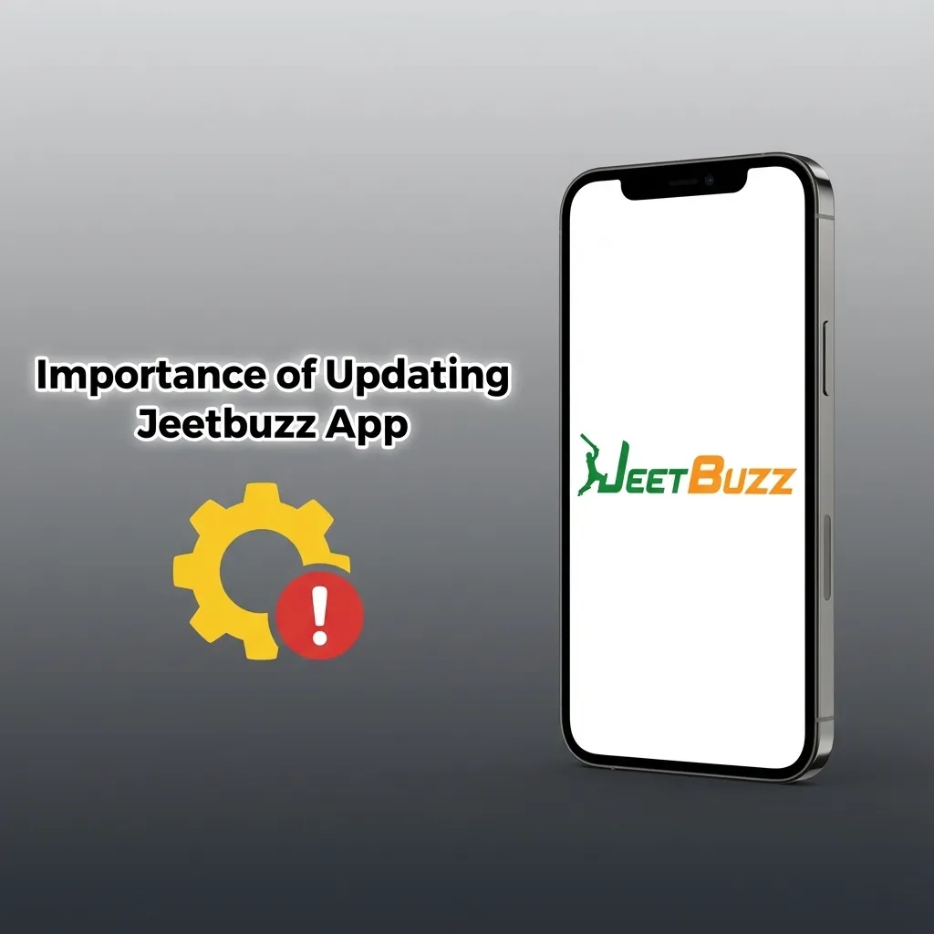 Graphic highlighting benefits of updating Jeetbuzz app: new features, faster betting, improved security, smoother real-money play.