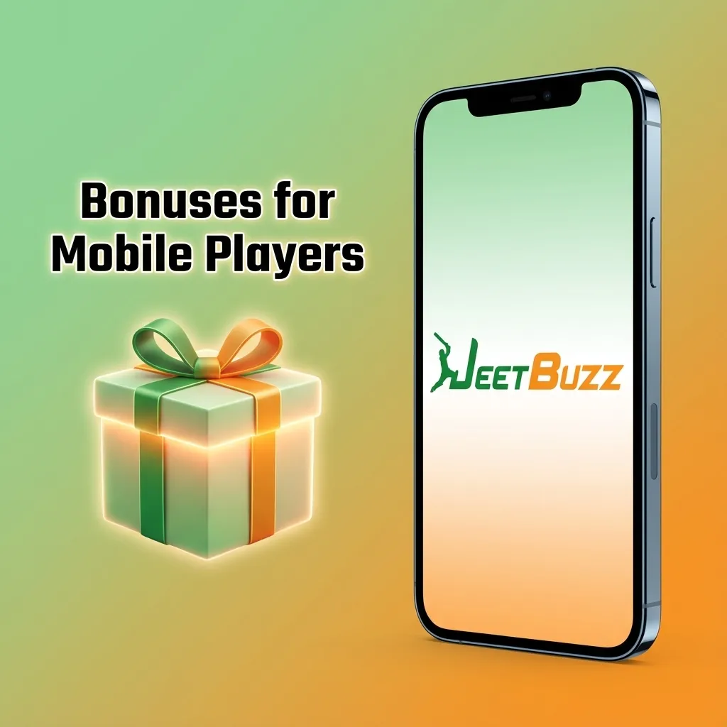 Smartphone showing Jeetbuzz app bonus offers for Pakistan players, including welcome, deposit, and free bet promotions