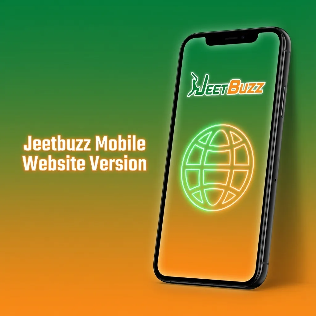 Smartphone showing Jeetbuzz mobile website with login and sports betting options, usable without app installation