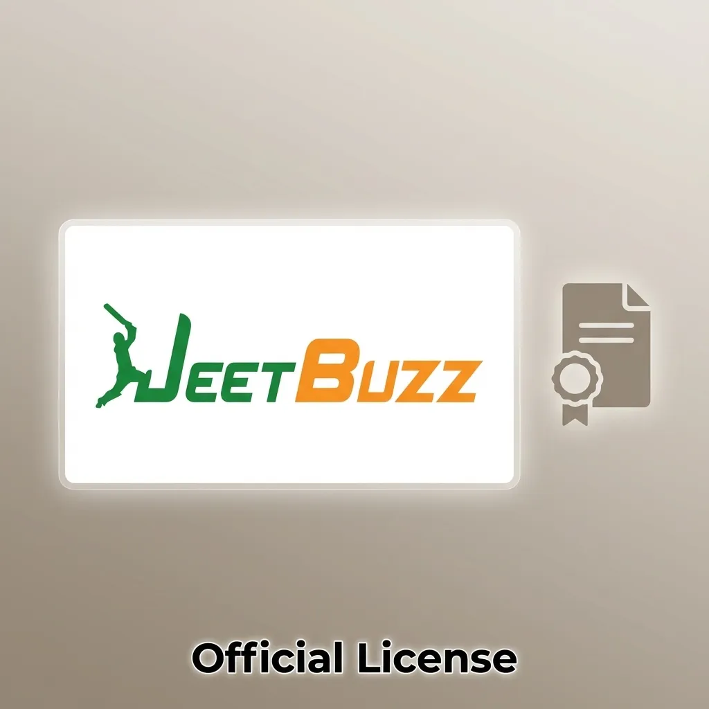 Jeetbuzz Official License badge with Curacao eGaming 2020 approval highlighting regulated, fair international betting services