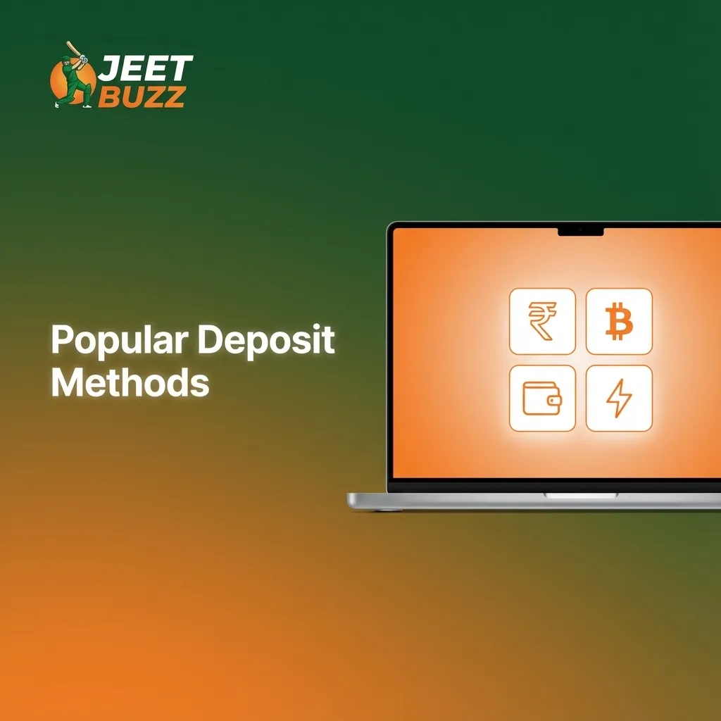 Infographic titled “Popular Deposit Methods” showing logos for bKash, UPAY, OKWallet, SureCash, TapPay, USDT, and BTC.