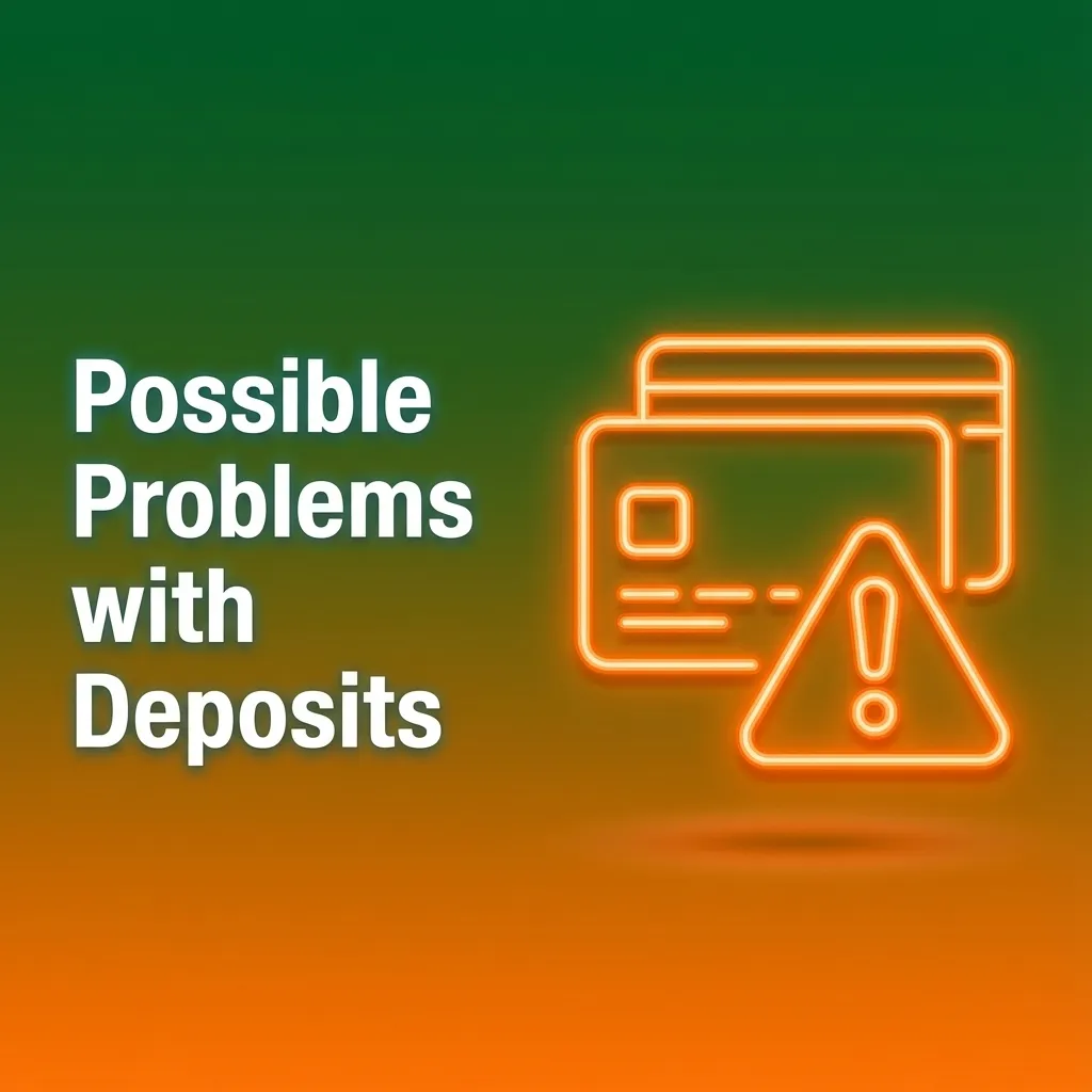 Illustration of a user facing Jeetbuzz deposit issues with tips for fixes like delays, declined payments, limits, and verification