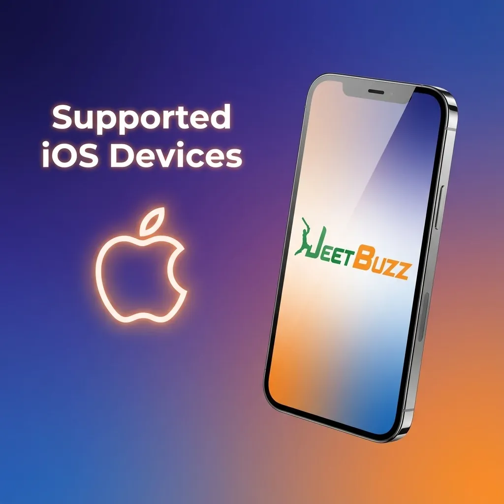 Graphic listing Jeetbuzz-supported iPhone, iPad and iPod models that run Safari on iOS 11 or later