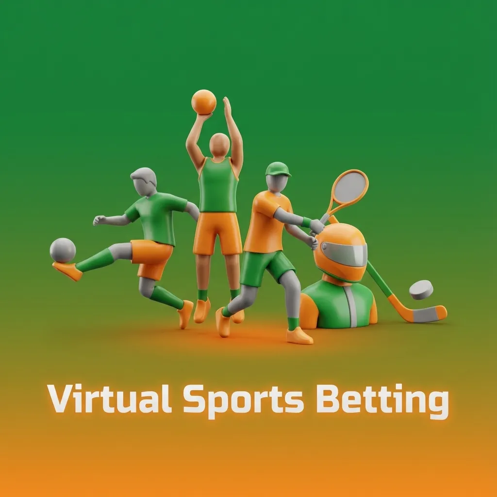 Illustration of virtual sports betting on Jeetbuzz with icons for football, cricket, horse and greyhound racing on screens
