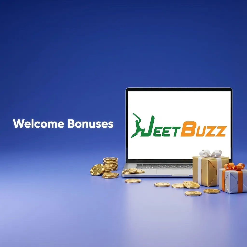 Graphic promoting 100% welcome bonus up to 10,000 PKR for new Pakistani players on casino and sports deposits