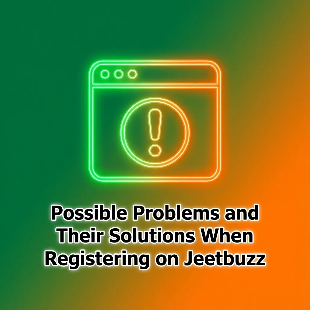 Table titled “Possible Problems and Their Solutions When Registering on Jeetbuzz” listing common signup issues and fixes.