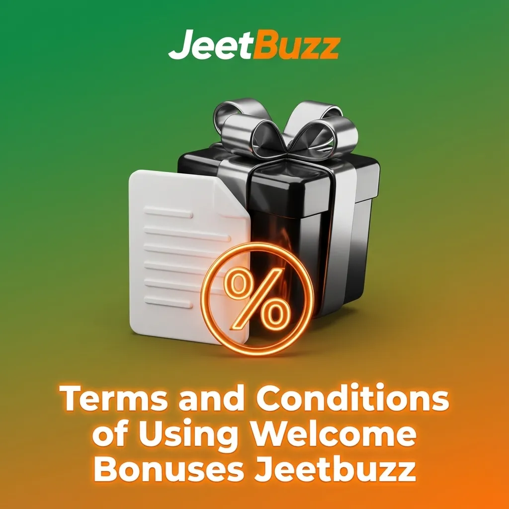 Graphic listing Jeetbuzz welcome bonus terms and conditions, wagering requirements, and eligibility rules for new Pakistani players