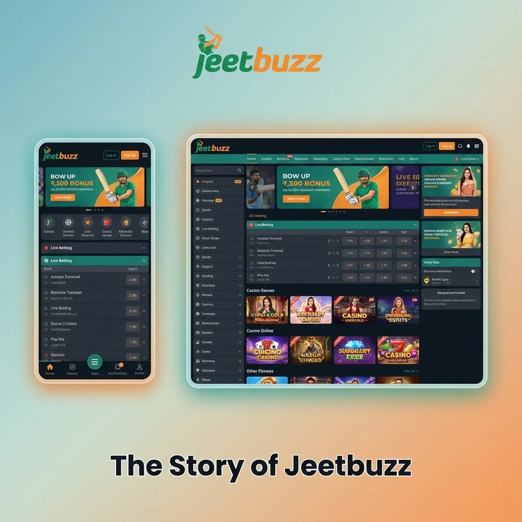 Illustration of Jeetbuzz’s journey from 2020 startup to licensed online betting platform for South Asian sports fans